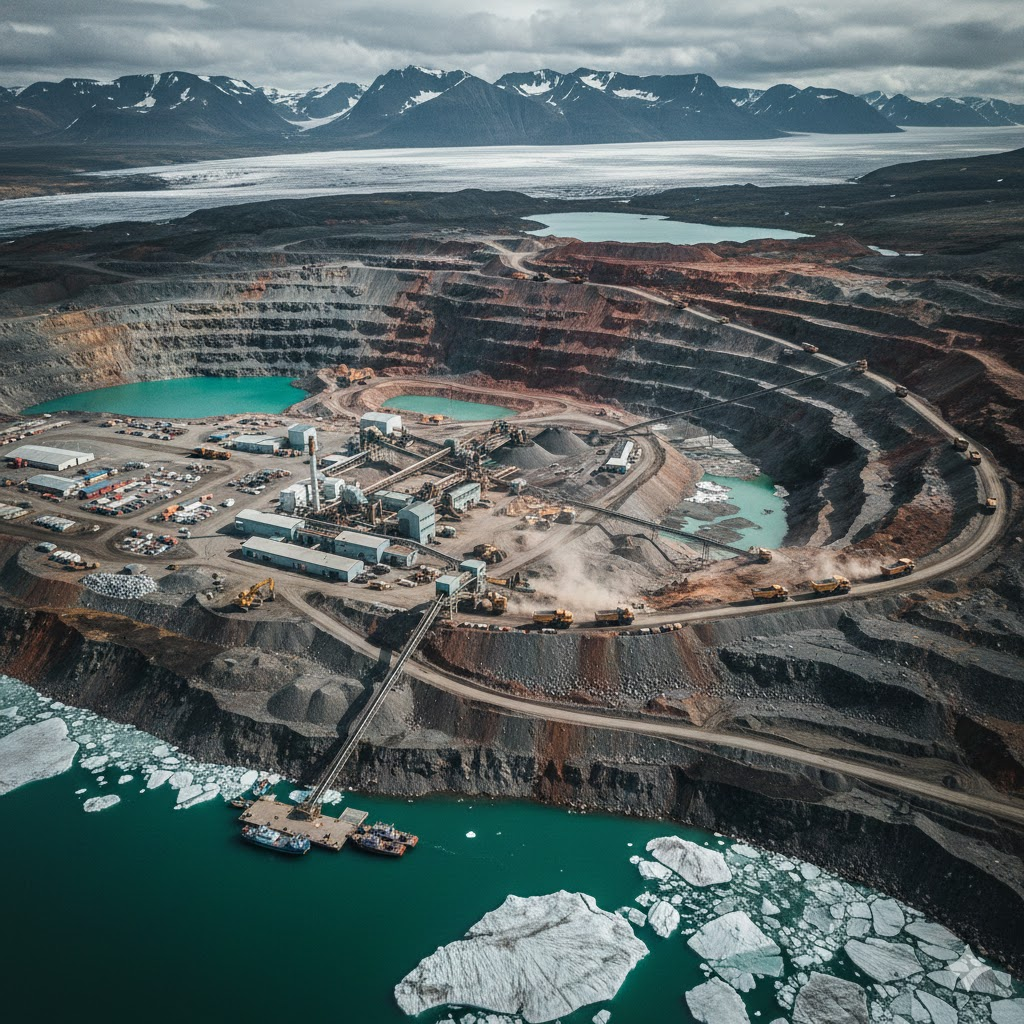 그린란드 채굴 현장