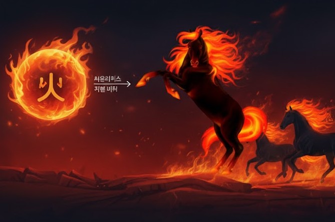 불의 말 사진